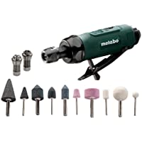 Metabo 604116500 604116500-Amoladora Recta neumática DG 25 Set Demanda de Aire 300 l-seg con maletín- green black- 4 x 5